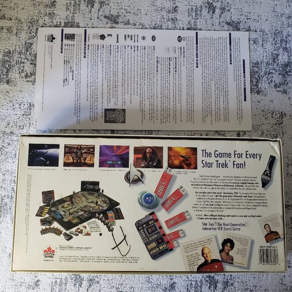 1993 Star Trek Next Generation Klingon Interactive VCR VHS Board Game - Picture 3 of 16